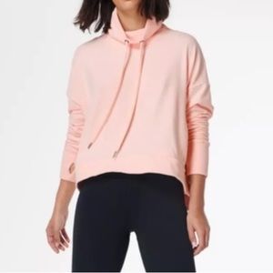 Sweaty Betty Harmonise Pink Luxe Fleece Sweatshirt Size Small